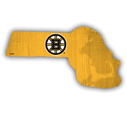 Boston Bruins Team Color Logo State Sign