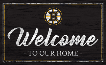 Boston Bruins Team Color Welcome 11x19 Sign