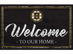 Boston Bruins Team Color Welcome 11x19 Sign