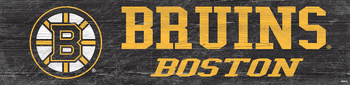 Boston Bruins Team Name 6x24 Sign