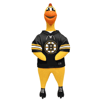 Boston Bruins Team Rubber Chicken Toy