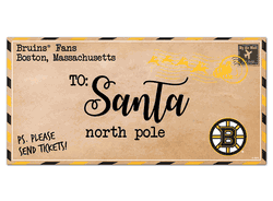 Boston Bruins To Santa 6x12 Sign