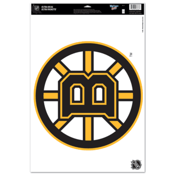 Boston Bruins Ultra Decal 11in x 17in - Logo