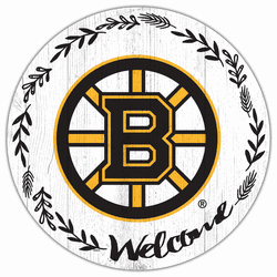 Boston Bruins Welcome 12in Circle