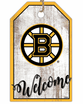 Boston Bruins Welcome Team Tag 11x19 Sign