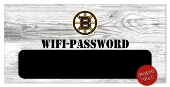 Boston Bruins Wifi Password 6x12 Sign