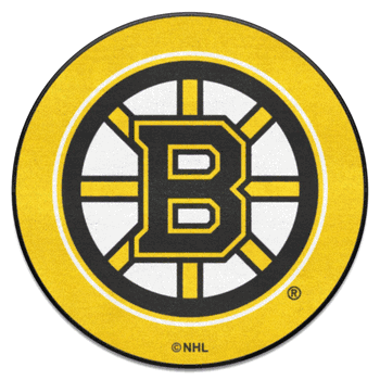 Boston BruinsBruinsHockey Puck Rug - 27in. Diameter