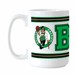 Boston Celtics 15oz Overtime Stripe Sublimated Mug