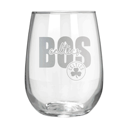 Boston Celtics 17oz Stemmless Wine Glass