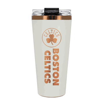 Boston Celtics 32oz Crme and Copper Big Slim Tumbler with Straw