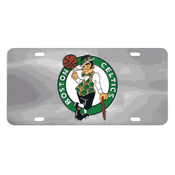 Boston Celtics 3D Stainless Steel License Plate