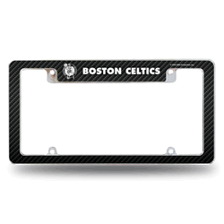 Boston Celtics Black 12" x 6" Chrome All Over Automotive License Plate Frame