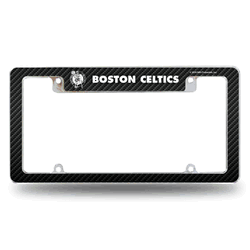 Boston Celtics Black 12" x 6" Chrome All Over Automotive License Plate Frame for Car/Truck/SUV