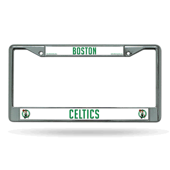 Boston Celtics Standard Chrome Frame with Plastic Inserts 12