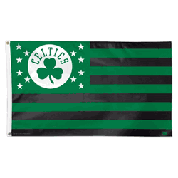 Boston Celtics Flag 3x5 Deluxe Style Stars and Stripes Design