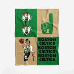 Boston Celtics NBA Domino Swaddle Blanket 40x50 inches