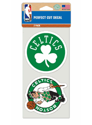 Boston Celtics Set of 2 Die Cut Decals