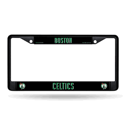 Boston Celtics Standard Black Chrome Frame with Plastic Inserts 12" x 6" Car/Truck Auto Accessory