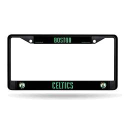 Boston Celtics Standard Black Chrome Frame with Plastic Inserts 12" x 6" Car/Truck Auto Accessory