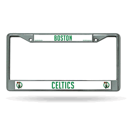 Boston Celtics Standard Chrome Frame with Plastic Inserts 12" x 6" Car/Truck Auto Accessory