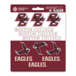Boston College 12 Count Mini Decal Sticker Pack