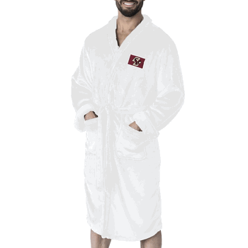 Boston College Eagles NCAA White Out Silk Touch Robe Large/XLarge