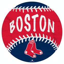 Boston Red Sox 12" Baseball Cutout Sign with City Name