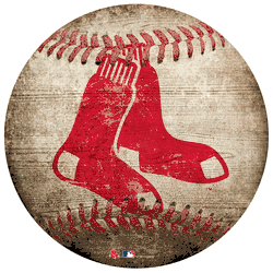 Boston Red Sox 12" Baseball Shaped Sign
