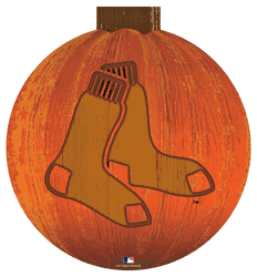 Boston Red Sox 12 in. Halloween Pumpkin Sign