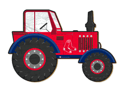 Boston Red Sox 12" Tractor Cutout Sign