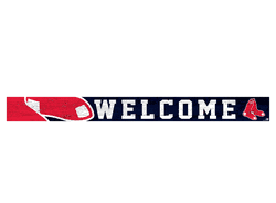 Boston Red Sox 16in. Welcome Strip