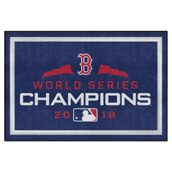 Boston Red Sox 2018 World Series Champions 5ft. x 8 ft. Plush Area Rug