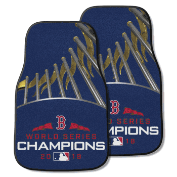 Boston Red Sox 2018 World Series Champions Front Carpet Car Mat Set - 2 Pieces