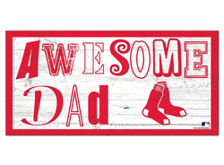Boston Red Sox Awesome Dad 6x12 Sign