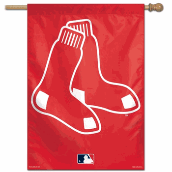 Boston Red Sox Banner 28x40 Vertical Sox Design