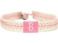 Boston Red Sox Bracelet Baseball Pink Alternate