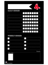 Boston Red Sox Chore Chalk Board 11x19 Sign