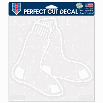 Boston Red Sox Decal 8x8 Die Cut White