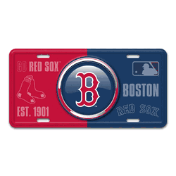 Boston Red Sox Embossed Metal License Plate