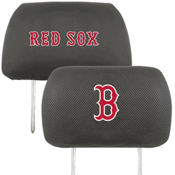 Boston Red Sox Embroidered Head Rest Cover Set - 2 Pieces