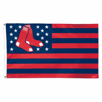 Boston Red Sox Flag 3x5 Deluxe Style Stars and Stripes Design