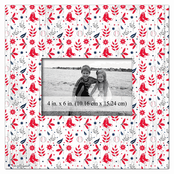 Boston Red Sox Floral Pattern 10x10 Frame