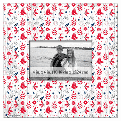 Boston Red Sox Floral Pattern 10x10 Frame