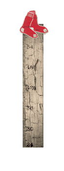 Boston Red Sox Growth Chart Sign 6x36