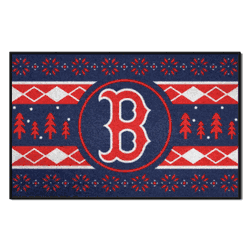 Boston Red Sox Holiday Sweater Starter Mat Accent Rug - 19in. x 30in.