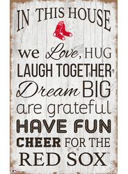 Boston Red Sox In This House 11x19 Sign