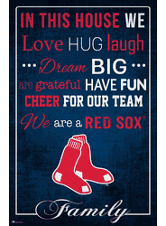 Boston Red Sox In This House 17x26