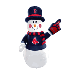 Boston Red Sox Inflatable Snowman