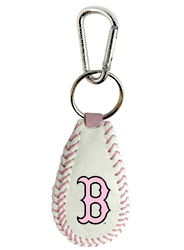 Boston Red Sox Keychain Baseball Pink