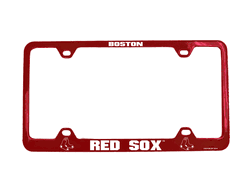 Boston Red Sox License Plate Frame Laser Cut Red